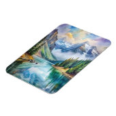 Magnet Flexible Watercolor du parc national du Glacier (Côté Gauche)