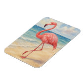 Magnet Flexible Watercolor Flamant rose Beach (Côté Gauche)