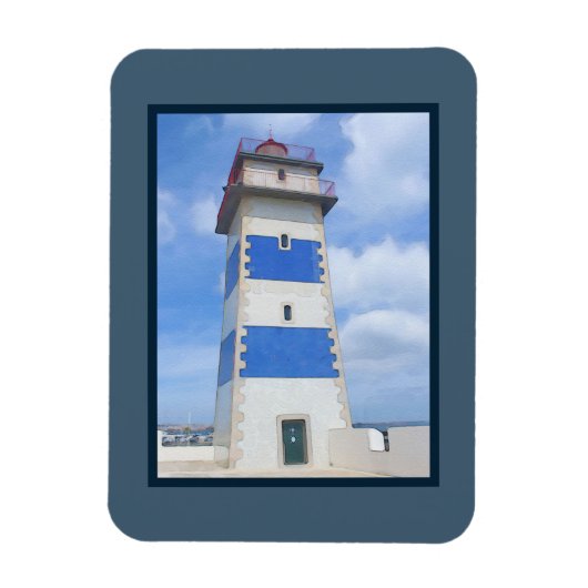 Magnet Flexible Watercolor lighthouse (Vertical)