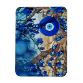 Magnet Flexible Watercolor of Tree Decorated with Nazars (Vertical)
