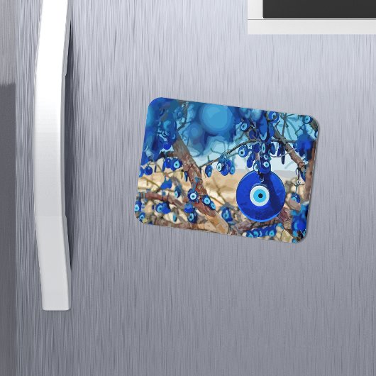 Magnet Flexible Watercolor of Tree Decorated with Nazars