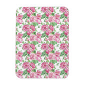 Magnet Flexible Watercolor peony (Vertical)