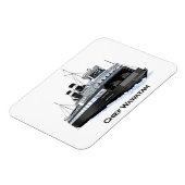 Magnet Flexible Wawatam, chef du traversier des Grands Lacs, brise (Côté Gauche)