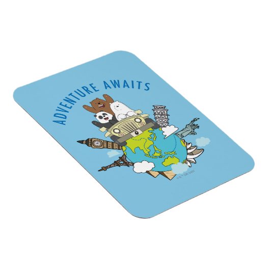 Magnet Flexible We Bare Bears - Adventure Await (Côté Droit)