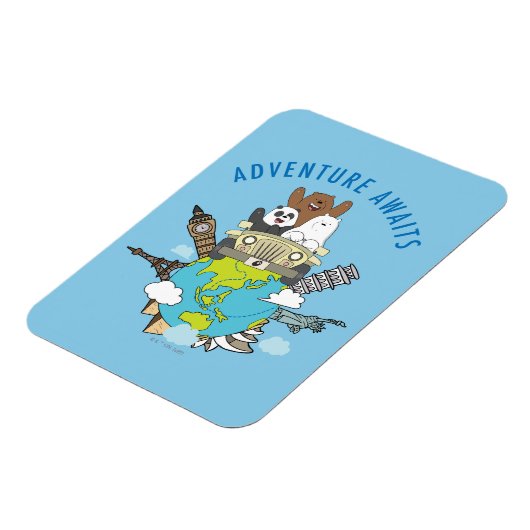 Magnet Flexible We Bare Bears - Adventure Await (Côté Gauche)