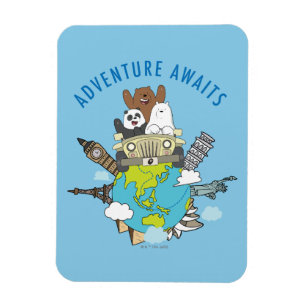 Magnet Flexible We Bare Bears - Adventure Awaits