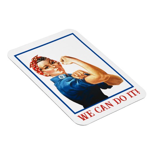 Magnet Flexible We Can Do It Rosie the Riveter Women Power WWII (Côté Droit)