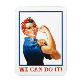 Magnet Flexible We Can Do It Rosie the Riveter Women Power WWII (Vertical)