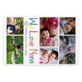 Magnet Flexible We Love Nana Photo Collage (Horizontal)