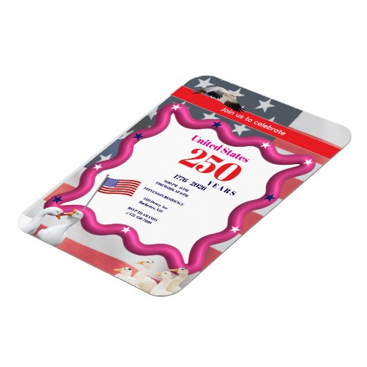 Magnet Flexible We The Silly Geese 250th Funny Celebration (Côté Gauche)