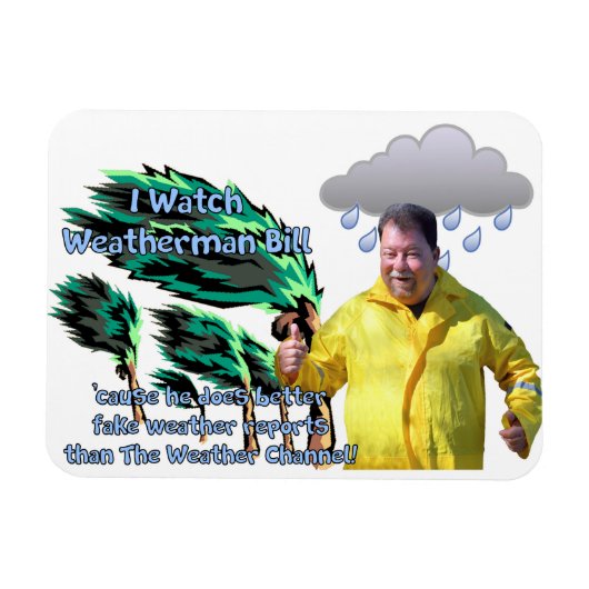 Magnet Flexible Weatherman Bill (Horizontal)