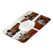 Magnet Flexible Wedding Collage 4 Custom Photos Minimalist Modern (Côté Gauche)