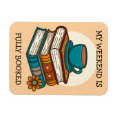 Magnet Flexible Week-end Les Amateurs De Livre Entièrement Réservé (Horizontal)