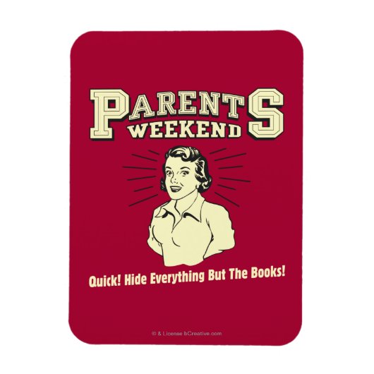 Magnet Flexible Week-end Parents : Tout cacher (Vertical)