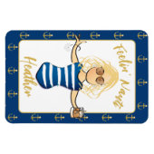 Magnet Flexible Week-end pour les filles pour sa porte de vacances (Horizontal)
