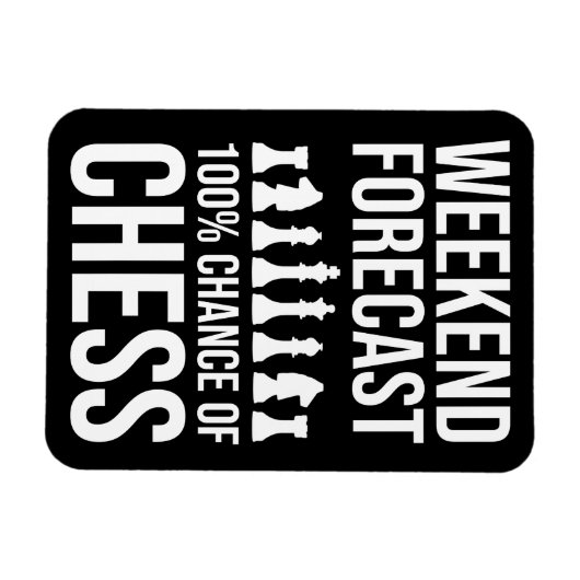 Magnet Flexible Weekend Forecast - 100% Chance of Chess (Horizontal)