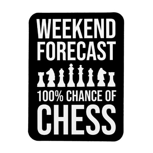 Magnet Flexible Weekend Forecast - 100% Chance of Chess (Vertical)