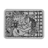 MAGNET FLEXIBLE WEEPING GUARDIAN ANGEL, CEMETERY MOURNING SYMPATHY (Horizontal)