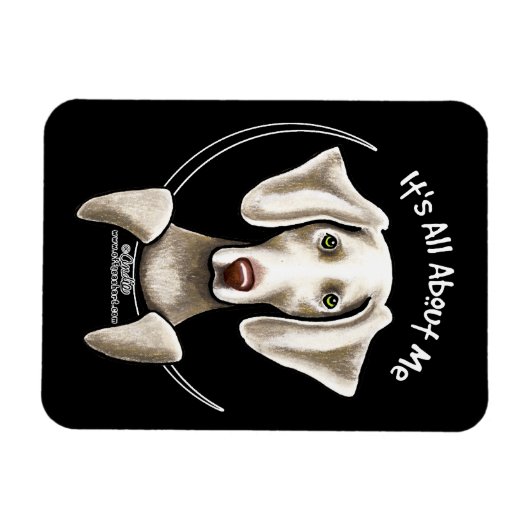 Magnet Flexible Weimaraner IAAM (Horizontal)