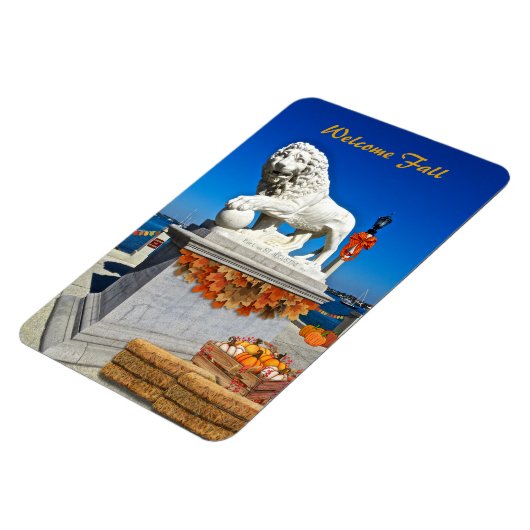 Magnet Flexible Welcome Fall Coastal St Augustine Floride (Côté Gauche)