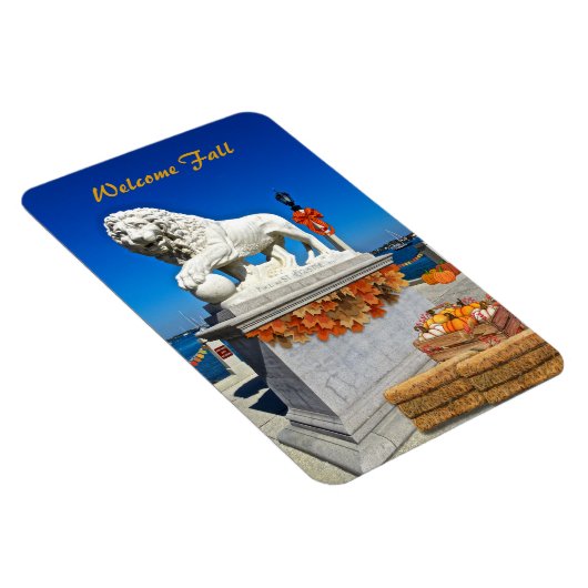 Magnet Flexible Welcome Fall Coastal St Augustine Floride (Côté Droit)