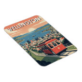 Magnet Flexible Wellington New Zealand Postcard (Côté Droit)