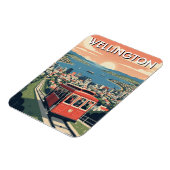 Magnet Flexible Wellington New Zealand Postcard (Côté Gauche)