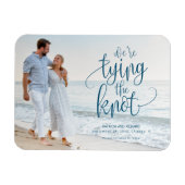 Magnet Flexible We're Tying The Knot Wedding Save The Date Photo (Horizontal)