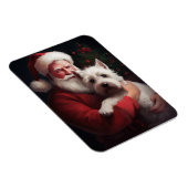 Magnet Flexible West Highland White Terrier Santa Claus Noël (Côté Droit)