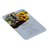 Magnet Flexible Western Boots Sunflowers Rustic Wedding (Côté Droit)