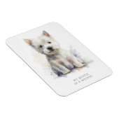 Magnet Flexible Westie Cheeky Cadeau (Côté Droit)