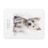 Magnet Flexible Westie Cheeky Cadeau (Horizontal)