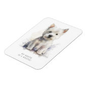 Magnet Flexible Westie Cheeky Cadeau (Côté Gauche)
