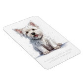Magnet Flexible Westie Cheeky Cute Adorable (Côté Droit)
