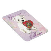 Magnet Flexible Westie Heart Maman (Côté Droit)