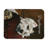 Magnet Flexible Westie sur canapé (Horizontal)