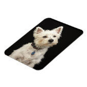 Magnet Flexible Westie (West Highland terrier) avec col (Côté Gauche)