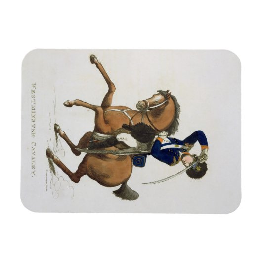 Magnet Flexible Westminster Cavalry Volunteer, plaque 4 de 'Loyal (Horizontal)