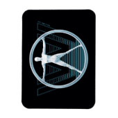 Magnet Flexible Westworld | Logo Vitruvian Android (Vertical)