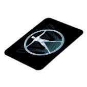 Magnet Flexible Westworld | Logo Vitruvian Android (Côté Gauche)