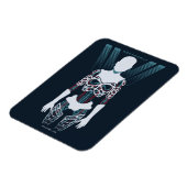 Magnet Flexible Westworld | Squelette Android sur logo (Côté Gauche)