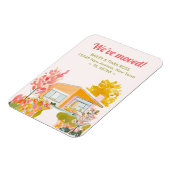 Magnet Flexible We've Moved Mid-Century Modern Fall Colors (Côté Gauche)