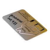 Magnet Flexible We've moved, new home, simple announcement card (Côté Droit)