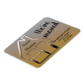 Magnet Flexible We've moved, new home, simple announcement card (Côté Gauche)