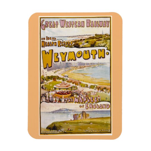 Magnet Flexible Weymouth, Dorset, Angleterre, Excursion en train (Vertical)