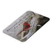 Magnet Flexible When cardinals appear, loved ones are near (Côté Gauche)