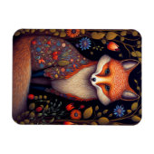 Magnet Flexible Whimsical Fox Woodland Imaginaire Art (Horizontal)