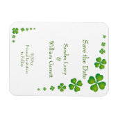 Magnet Flexible Whimsical Green Shamrock Enregistrer l'aimant de d (Horizontal)