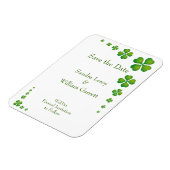Magnet Flexible Whimsical Green Shamrock Enregistrer l'aimant de d (Côté Gauche)