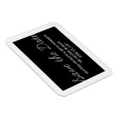 Magnet Flexible Whimsy Save the Date Magnet, Black (Côté Droit)